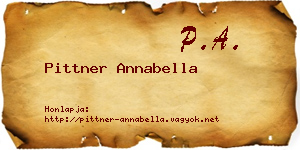 Pittner Annabella névjegykártya